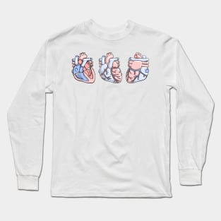 Human Heart Anatomy Illustration Long Sleeve T-Shirt